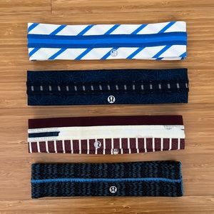 Lot of 4 Lululemon headbands